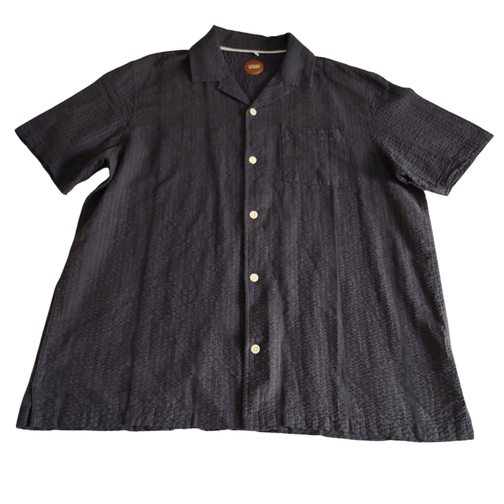 Common People XL Gauzy Cotton Grey Shirt Short Sleeve
